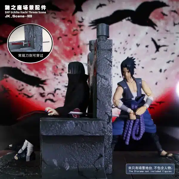 Naruto Jacksdo Studio Uchiha Itachi Scene Accessories Resin Statue 4