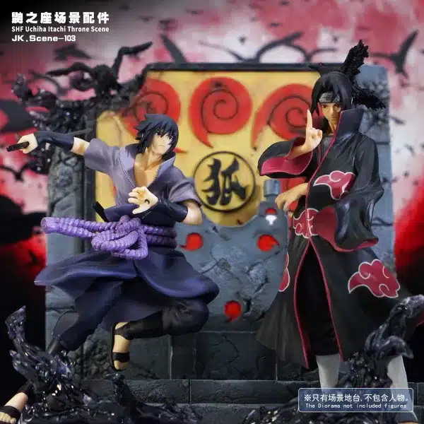 Naruto Jacksdo Studio Uchiha Itachi Scene Accessories Resin Statue 6