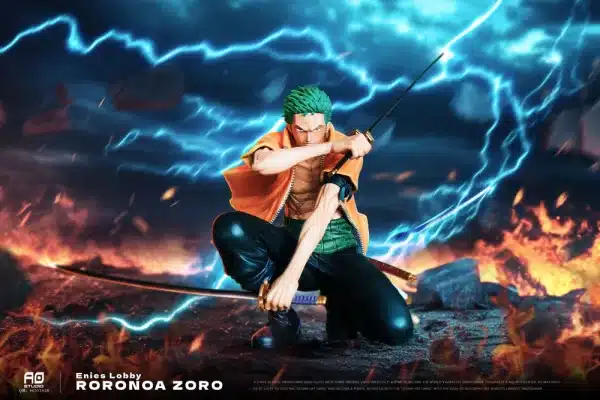 One Piece AO Studio Enies Lobby Roronoa Zoro Resin Statue 5