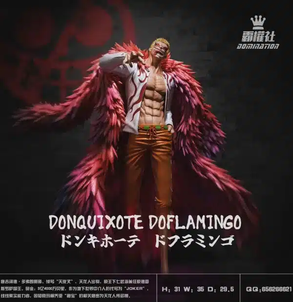 One Piece Domination Studio Donquixote Doflamingo Resin Statue 3