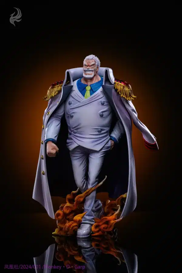 One Piece Feng Huang She Studio Strong Series Monkey D Garp Resin Statue 2