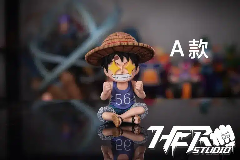 One Piece Hero Studio Childhood Straw Hat Luffy Resin Statue 1