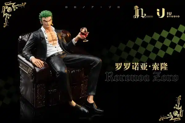 One Piece IN Studio x IU Studio Suit Thug Roronoa Zoro Resin Statue 5