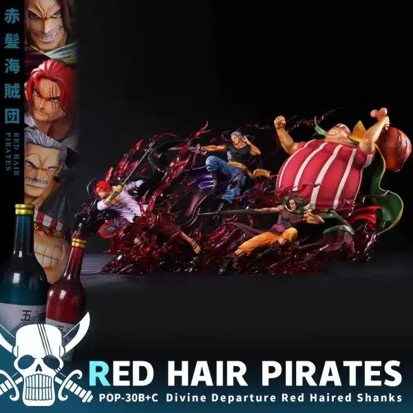 One Piece Jacksdo Studio Red Hair Pirates Resin Statue 2