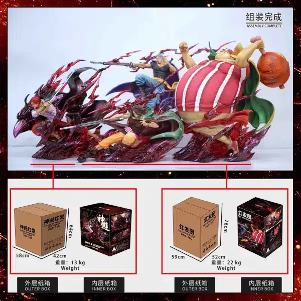 One Piece Jacksdo Studio Red Hair Pirates Resin Statue 3