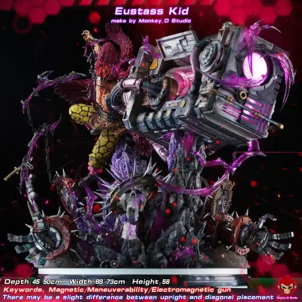 One Piece Monkey D Studio Eustass Kid Resin Statue