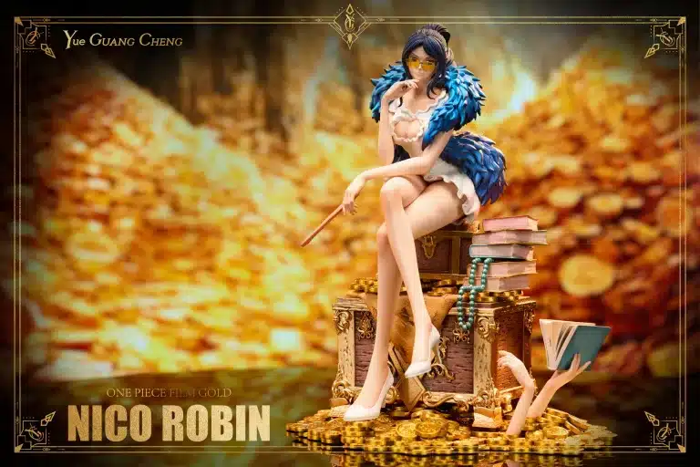 One Piece Yue Guang Cheng Studio Nico Robin Film Gold Resin Statue 1