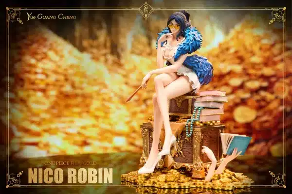 One Piece Yue Guang Cheng Studio Nico Robin Film Gold Resin Statue 2