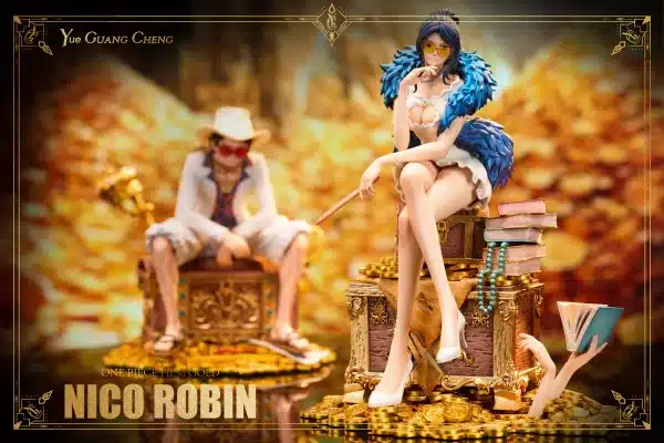 One Piece Yue Guang Cheng Studio Nico Robin Film Gold Resin Statue 6