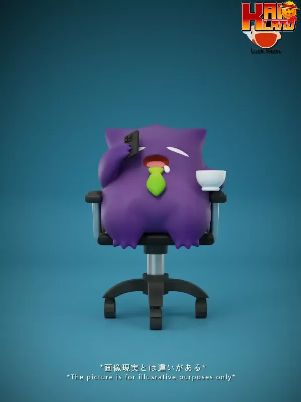 Pokemon BBD Studio x Yun Xing Gong Fang Studio Office Chair Gengar Resin Statue 1 png