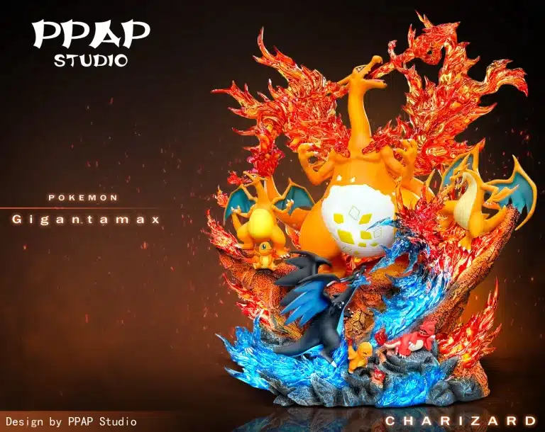 Pokemon PPAP Studio Charizard Family Resin Statue 1