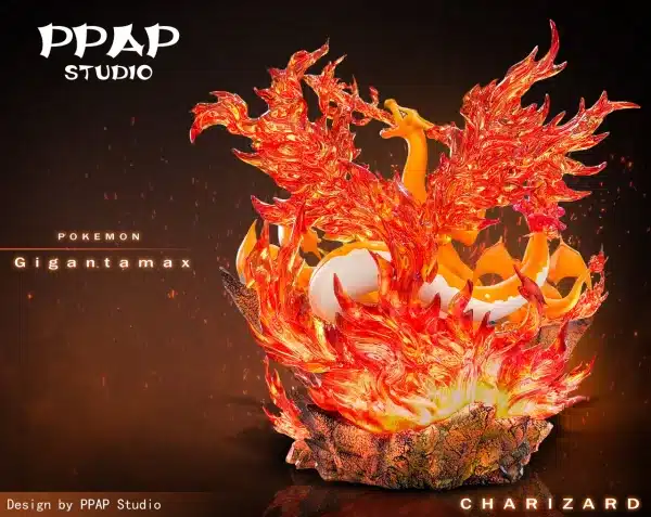 Pokemon PPAP Studio Charizard Family Resin Statue 2