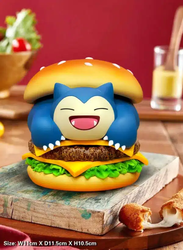 Pokemon PPAP Studio Hamburger Snorlax Resin Statue 1