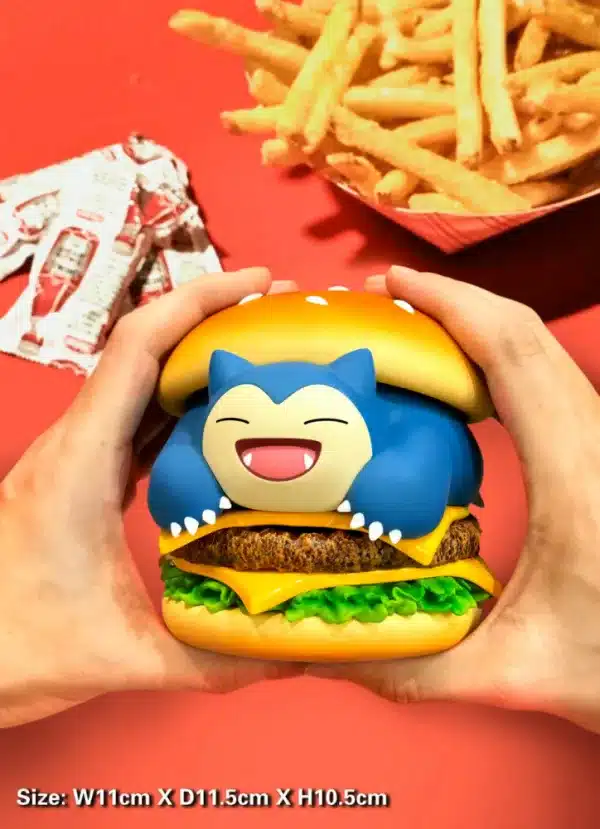 Pokemon PPAP Studio Hamburger Snorlax Resin Statue 2