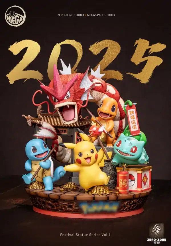 Pokemon Zero Tribe Studio New Year and Christmas Resin Statue 2