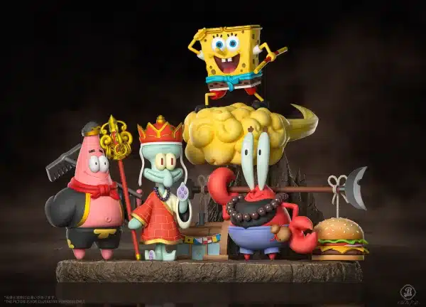 SpongeBob BBSD Studio SquarePants SpongeBob COS Journey to the West Resin Statue 1