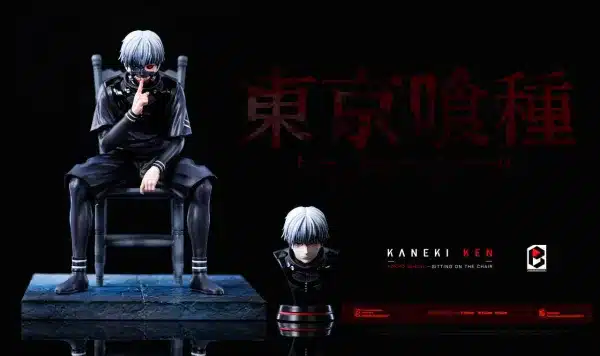 Tokyo Ghoul BW Studio Kaneki Ken Sitting On The Chair Resin Statue