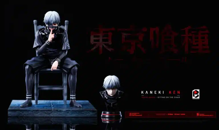 Tokyo Ghoul BW Studio Kaneki Ken Sitting On The Chair Resin Statue 2