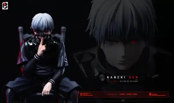 Tokyo Ghoul BW Studio Kaneki Ken Sitting On The Chair Resin Statue - Image 3