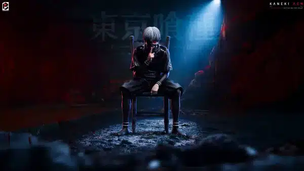 Tokyo Ghoul BW Studio Kaneki Ken Sitting On The Chair Resin Statue - Image 5