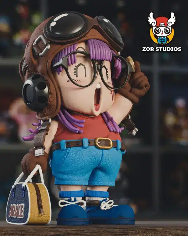 Dr Slump ZOR Studio Arale Backpack Resin Statue 3