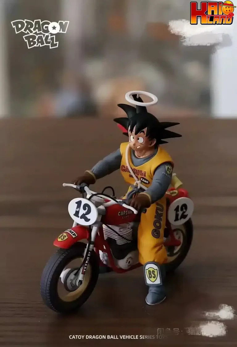 Dragon Ball LL Studio Goku Riding a Motorcycle Resin Statue 1