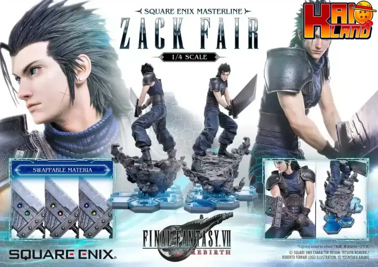 Final Fantasy Prime 1 Studio Zack Fair Licensed Resin Statue 2