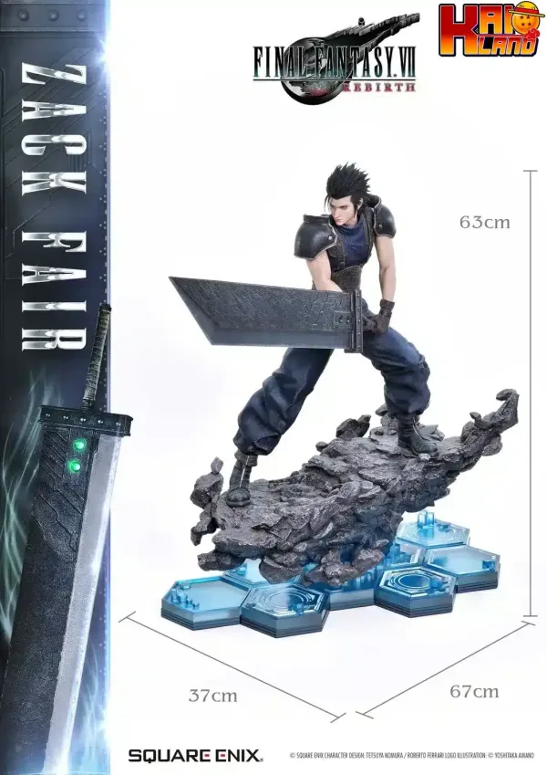 Final Fantasy Prime 1 Studio Zack Fair Licensed Resin Statue 5