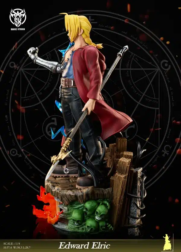 Fullmetal Alchemist Mask Studio Edward Elric Resin Statue 2