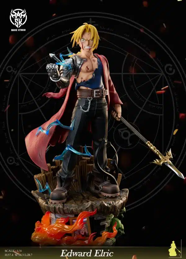 Fullmetal Alchemist Mask Studio Edward Elric Resin Statue 5