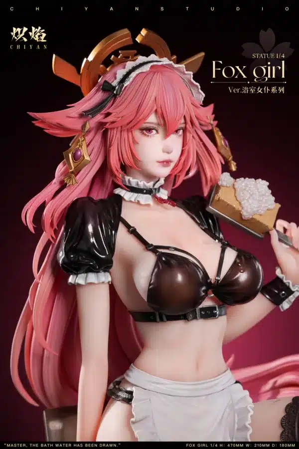 Genshin Impact ChiYan Studio Bathroom Maid Yae Miko x Ganyu Resin Statue 7