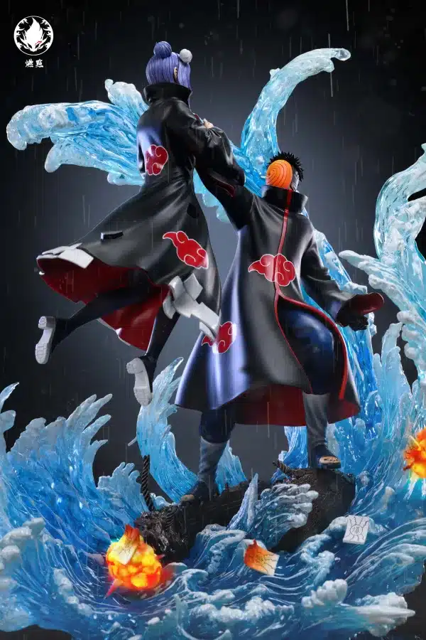 Naruto RanDian Studio Obito Vs Konan Resin Statue 5