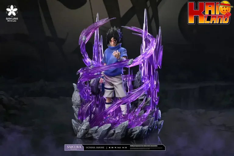 Naruto Sakura Studio Uchiha Sasuke Resin Statue 1 scaled