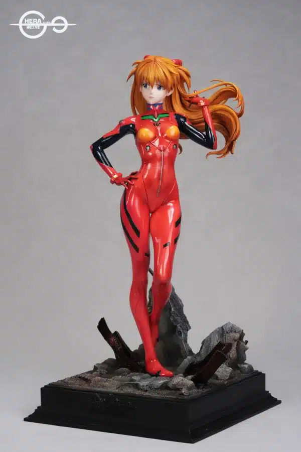 Neo Genesis Evangelion HeRa Studio Eva Asuka x Ayanami Rei Resin Statue 3