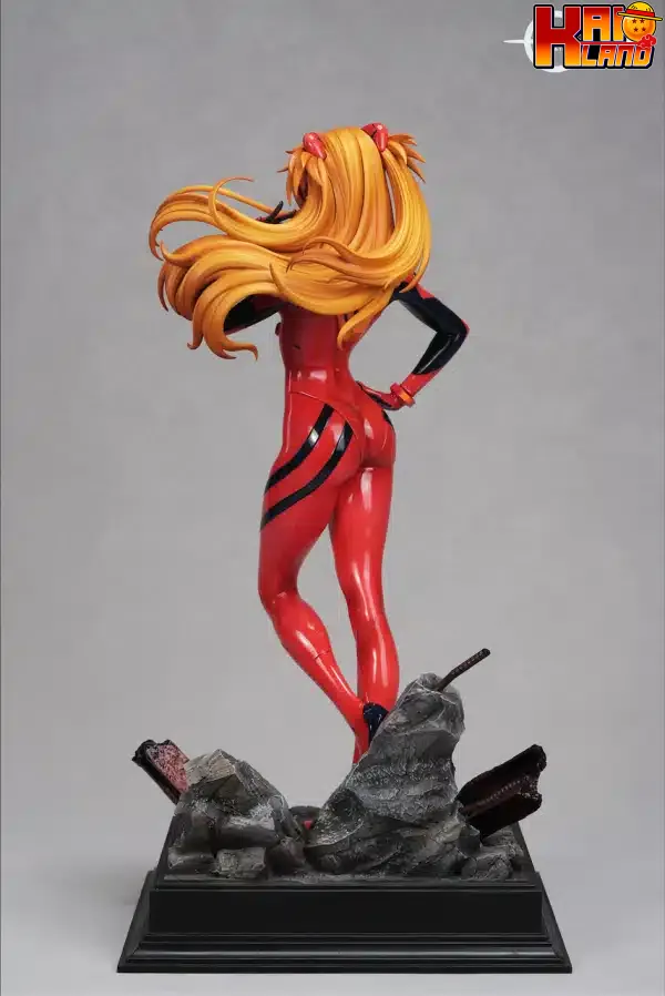 Neo Genesis Evangelion HeRa Studio Eva Asuka x Ayanami Rei Resin Statue 4