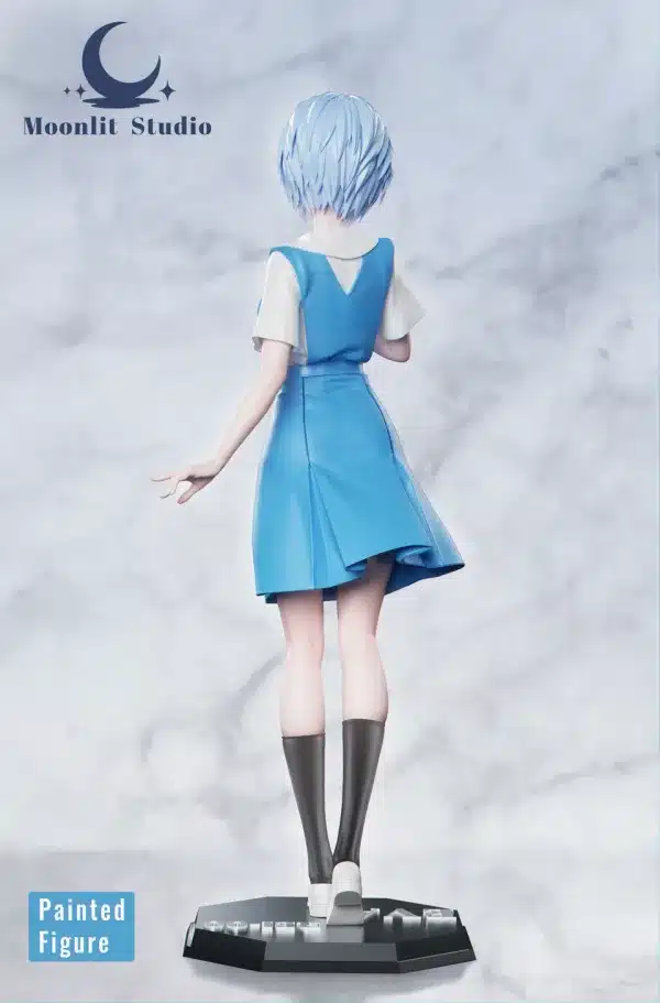 Neon Genesis Evangelion Moonlit Studio Ayanami Rei School Uniform Resin Statue 2