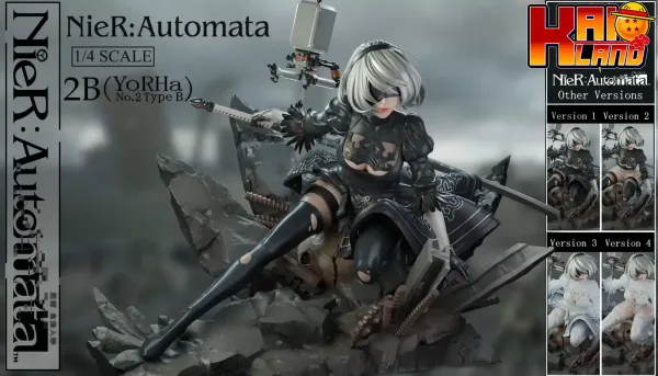 NieR Automata 2B Crow Studio 2B Resin Statue 1 scaled