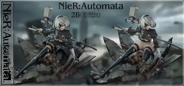 NieR Automata 2B Crow Studio 2B Resin Statue 2