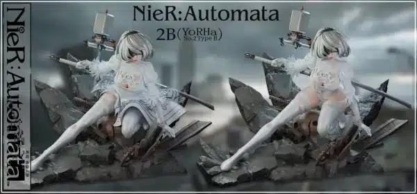 NieR Automata 2B Crow Studio 2B Resin Statue 5