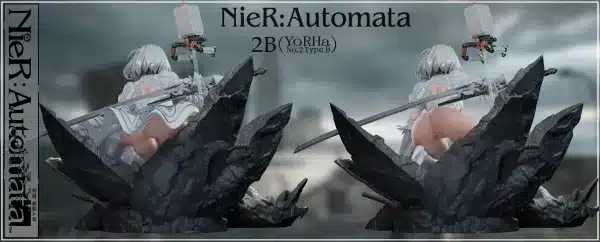 NieR Automata 2B Crow Studio 2B Resin Statue 7