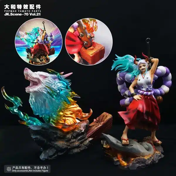 One Piece JacksDo Studio Yamato Special Effect Accessories Resin Statue 4