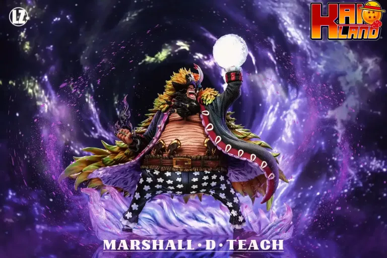 One Piece LZ Studio Two Years Later Blackbeard Marshall D Teach Resin Statue scaled