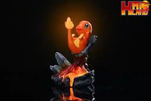 Pokemon Dream ELF Studio Charmander Night Light Resin Statue 3