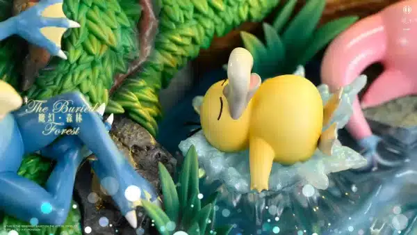 Pokemon JingHe Studio The Buried Forest Resin Statue 8