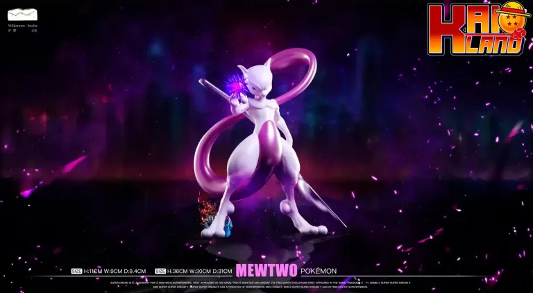 Pokemon Wilderness Studio The Strongest Mewtwo Resin Statue 1 scaled