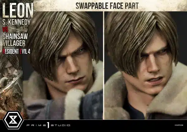 Resident Evil 4 Prime 1 Studio Leon S Kennedy versus Chainsaw Villager Licensed Resin Statue 7