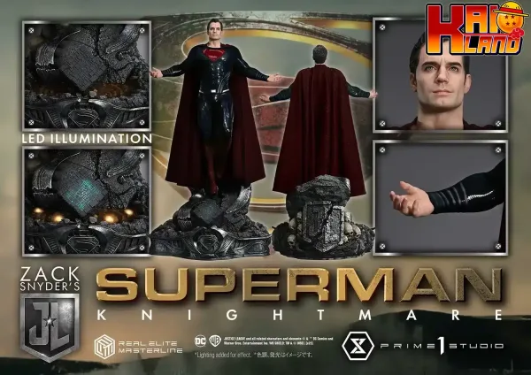 Superman Prime 1 Studio Real Superman Resurrection Zack Snyders Justice League Licensed Resin Statue 9999999999999