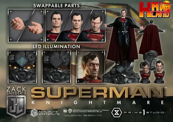 Superman Prime 1 Studio Real Superman Resurrection Zack Snyders Justice League Licensed Resin Statue 999999999999999