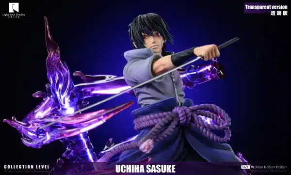 Naruto Light And Shadow Studio Uchiha Sasuke Resin Statue 2