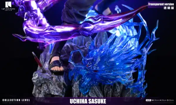 Naruto Light And Shadow Studio Uchiha Sasuke Resin Statue 4